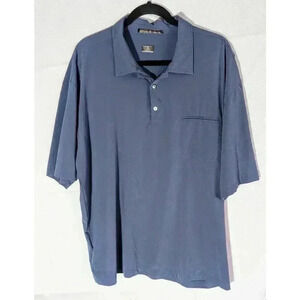 Men's Nike Tiger Woods pullover golf shirt blue dri fit XL